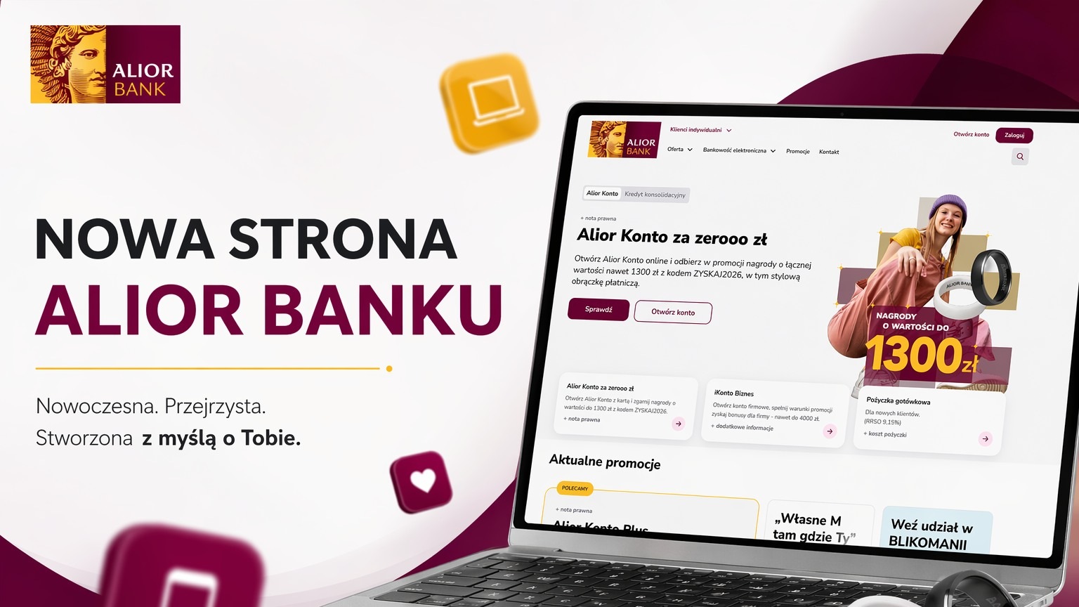 W sieci pojawił się nowy portal Alior Banku. Robi wrażenie