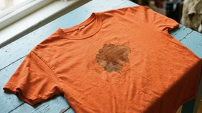 Poplamiony T-shirt z Vinted za 10 zł. Sprzedawcy są bezkarni, ale przed nadużyciami można się ustrzec