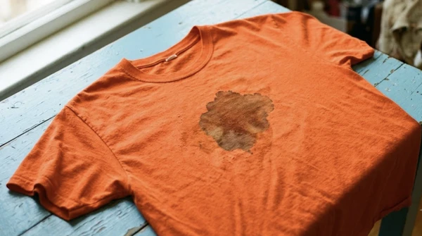 Poplamiony T-shirt z Vinted za 10 zł. Sprzedawcy są bezkarni, ale przed nadużyciami można się ustrzec